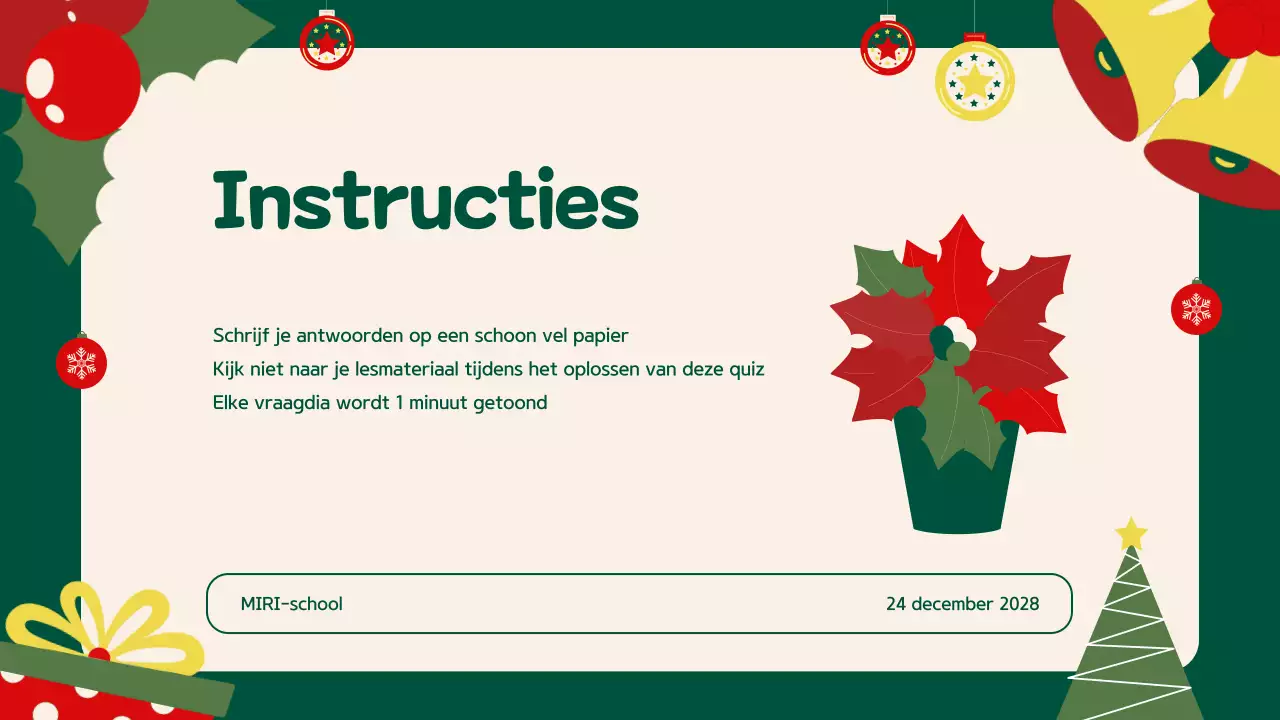 Groen Beige Illustratie Feestelijke Vakantie Evenement Presentatie