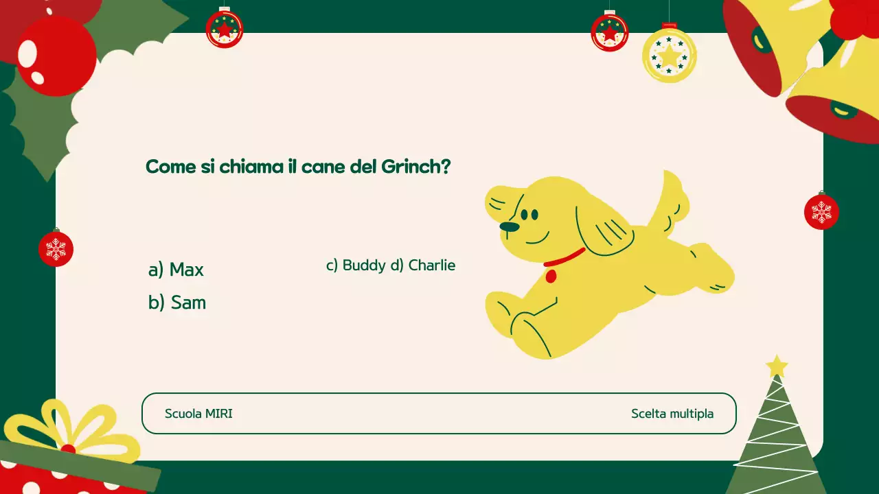 Verde Beige Illustrazione Presentazione evento festivo