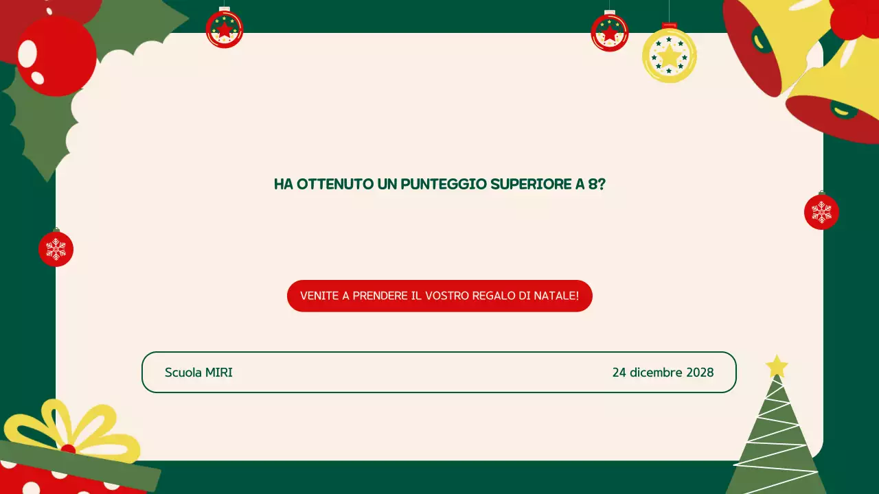 Verde Beige Illustrazione Presentazione evento festivo