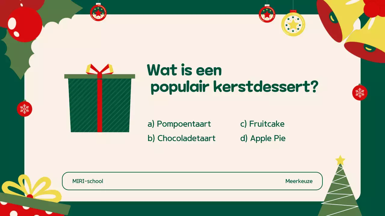 Groen Beige Illustratie Feestelijke Vakantie Evenement Presentatie