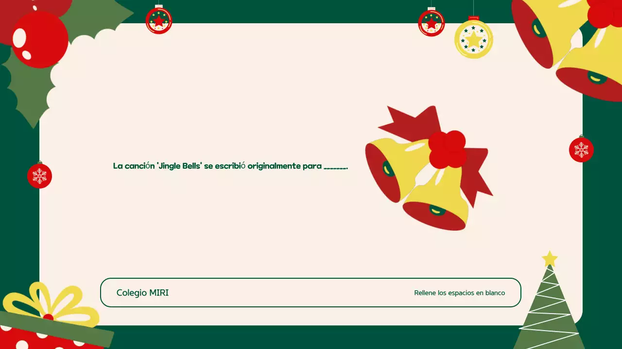 Ilustración verde beige Presentación de un evento festivo