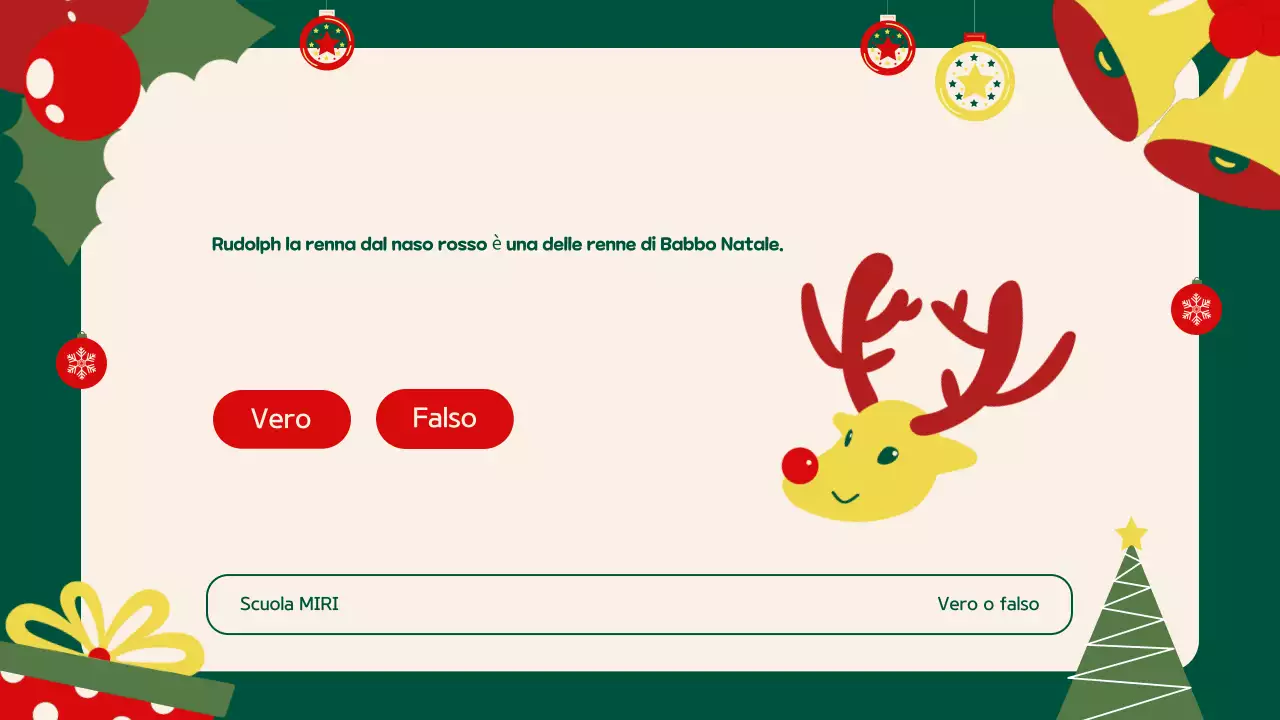 Verde Beige Illustrazione Presentazione evento festivo