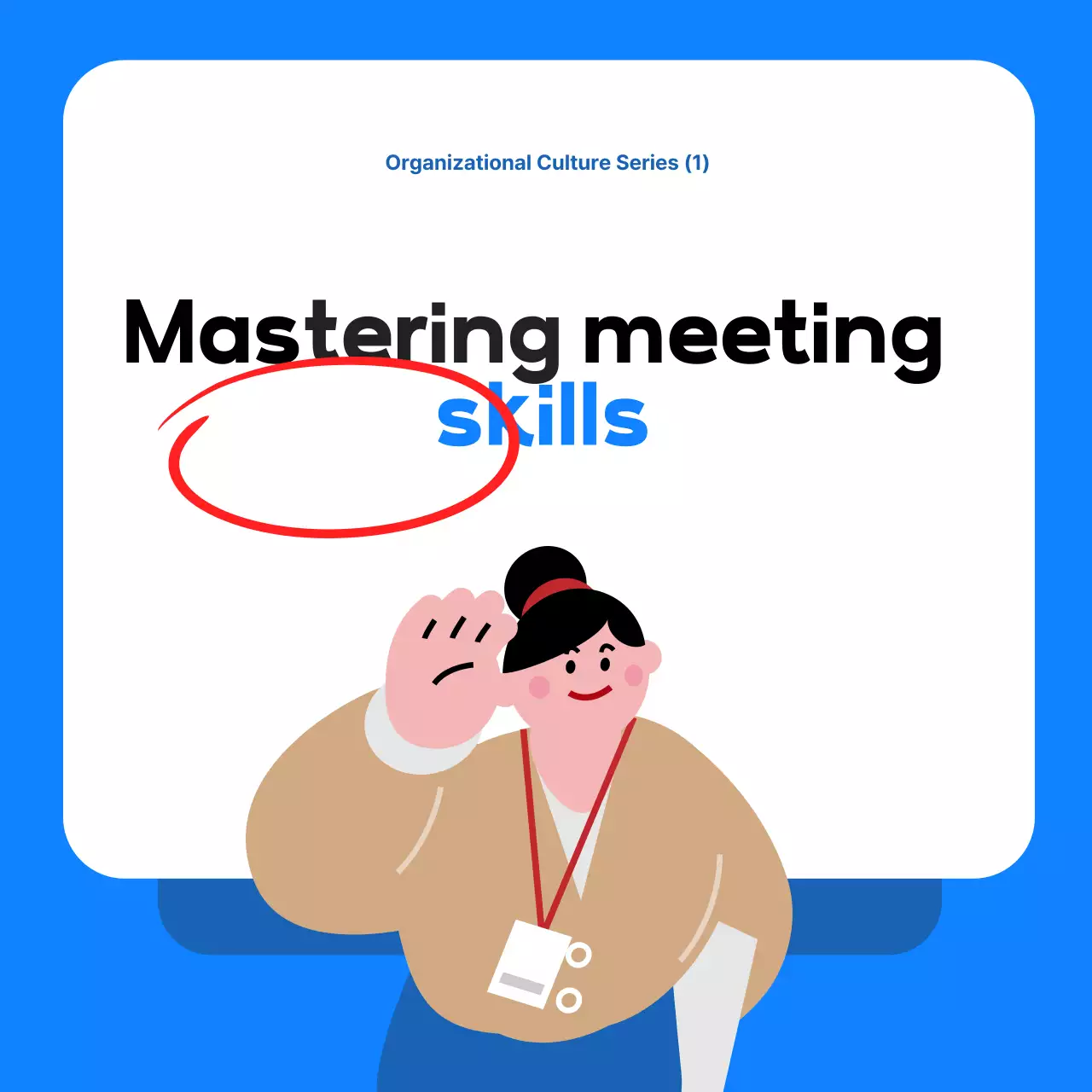 Blue Simple Organizational Culture Training Resources