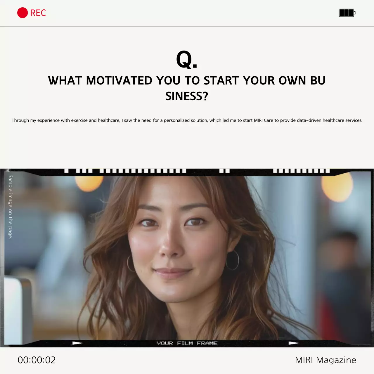 Gray Modern Interview Ad