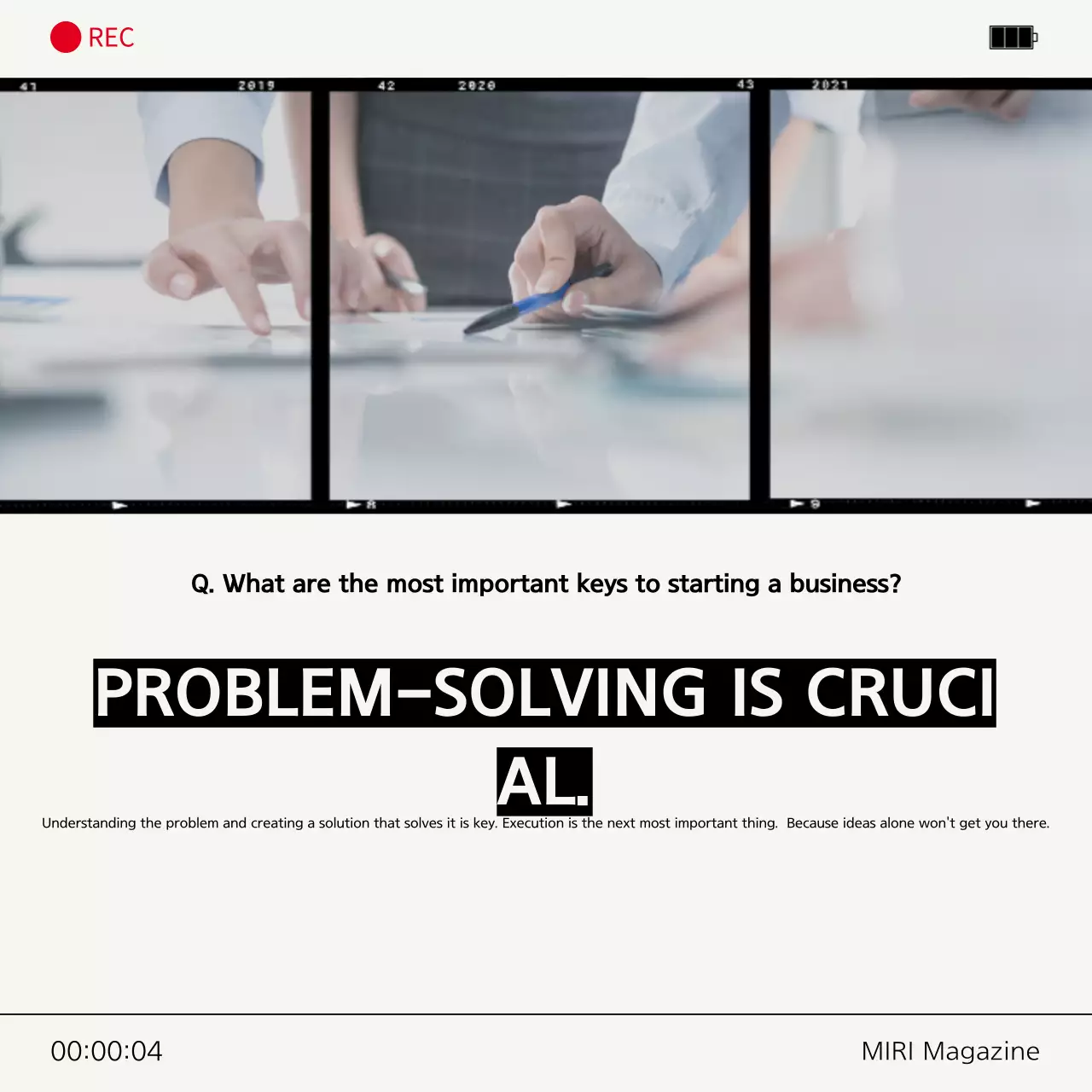 Gray Modern Interview Ad