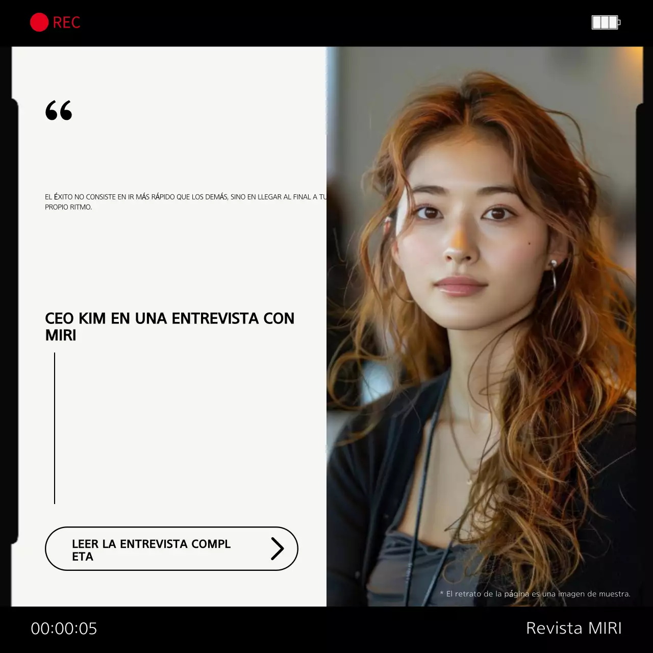 Anuncio de entrevista Grey Modern