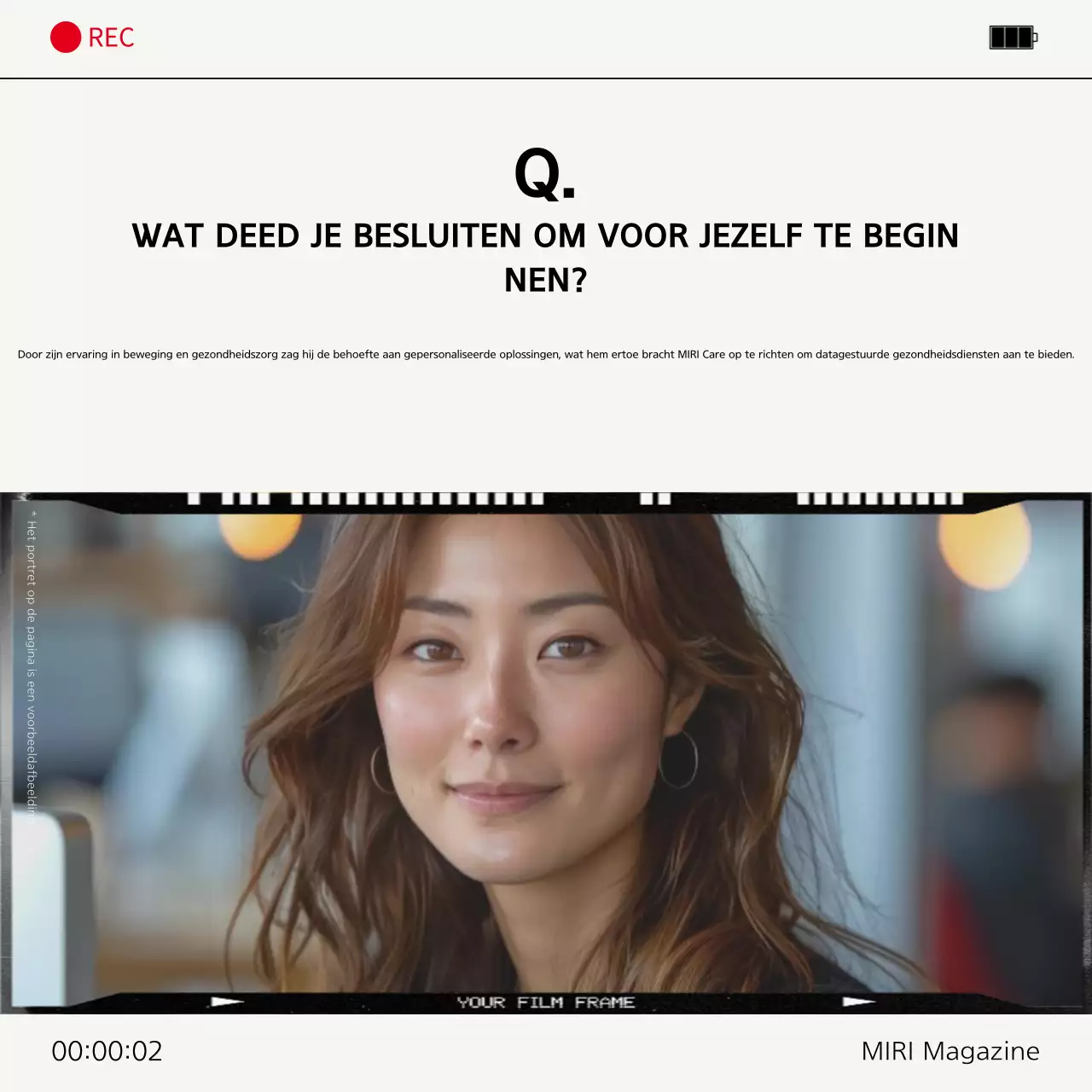 Grijs Modern Interview Advertentie