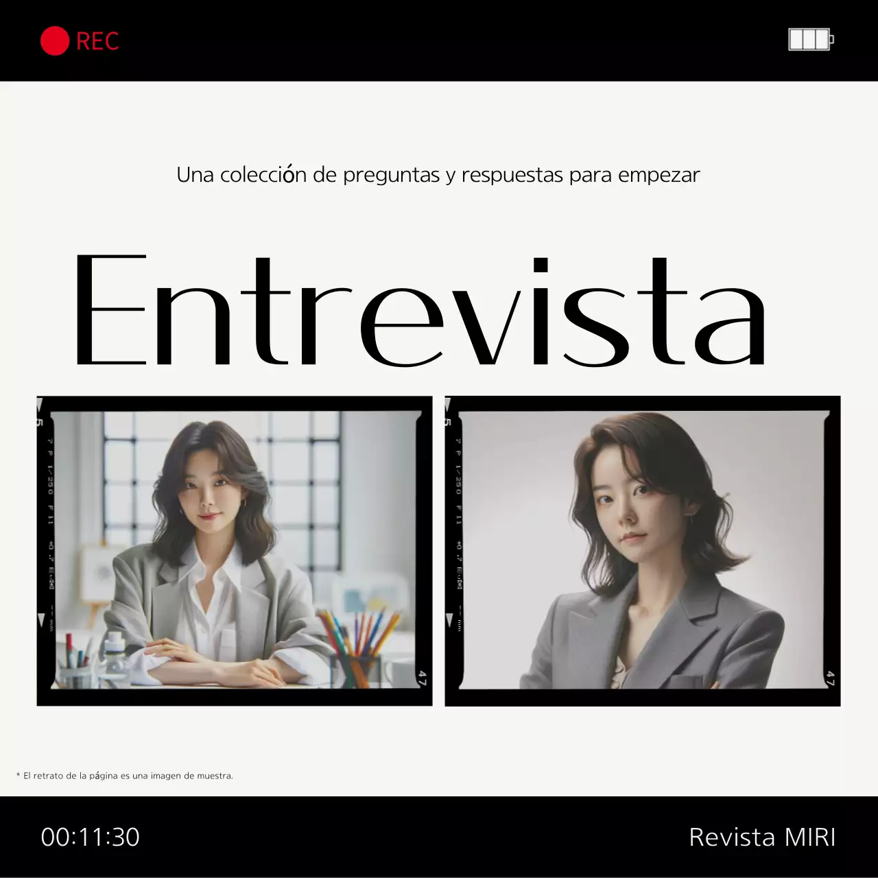 Anuncio de entrevista Grey Modern