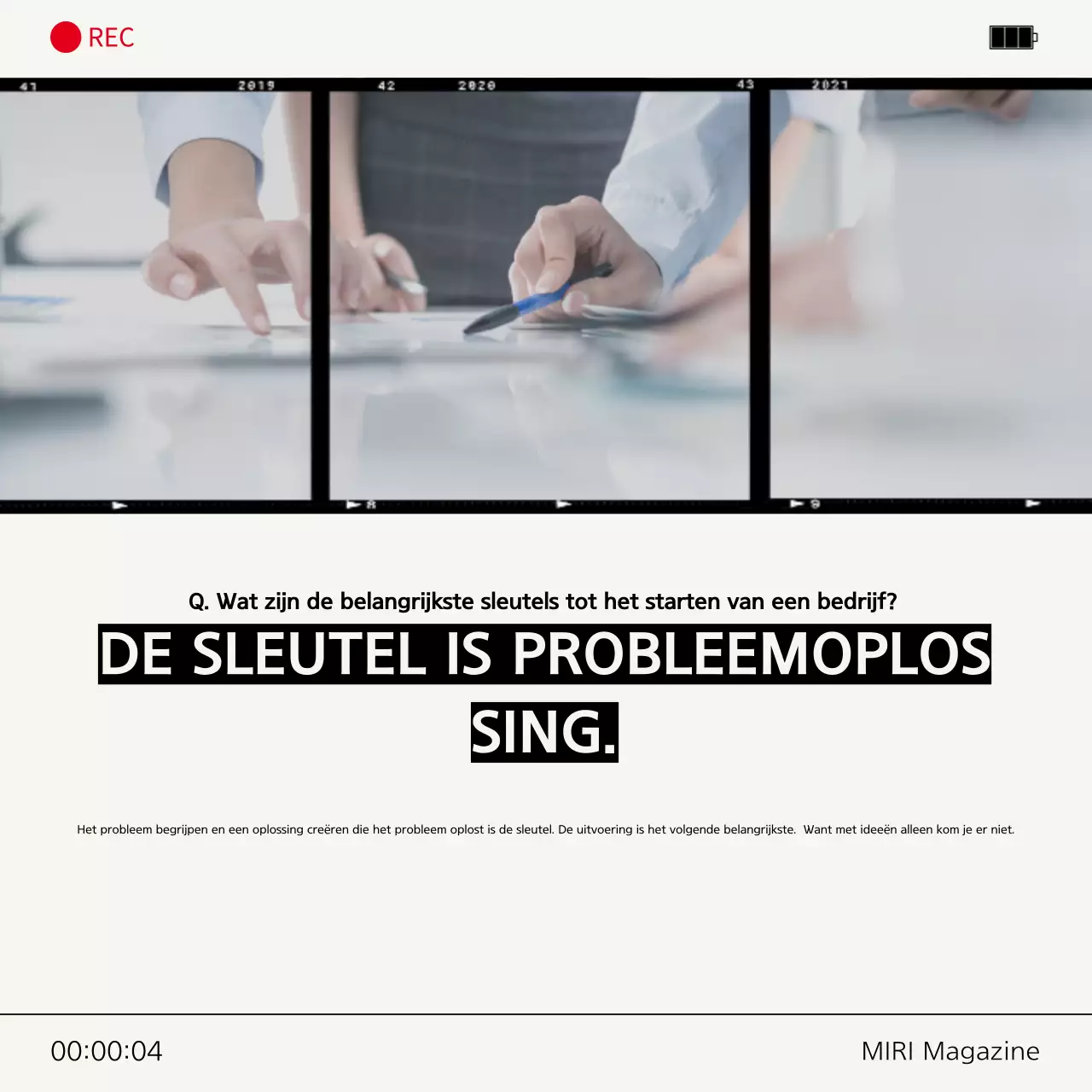 Grijs Modern Interview Advertentie