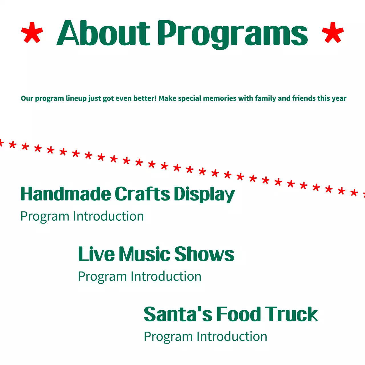 Green Simple Christmas Guide