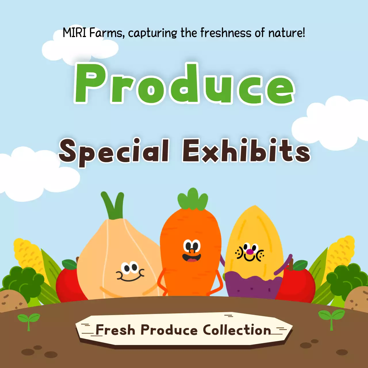 Uma exposição especial de produtos azuis claros