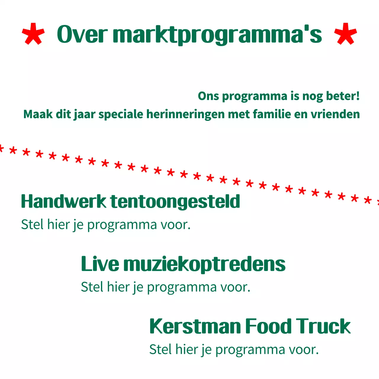 Groene eenvoudige kerstgids