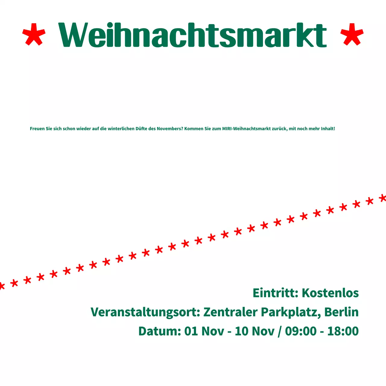 Grüner einfacher Weihnachtsführer
