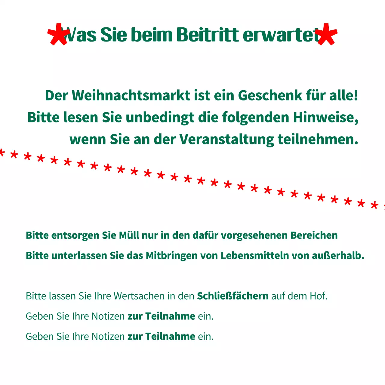 Grüner einfacher Weihnachtsführer