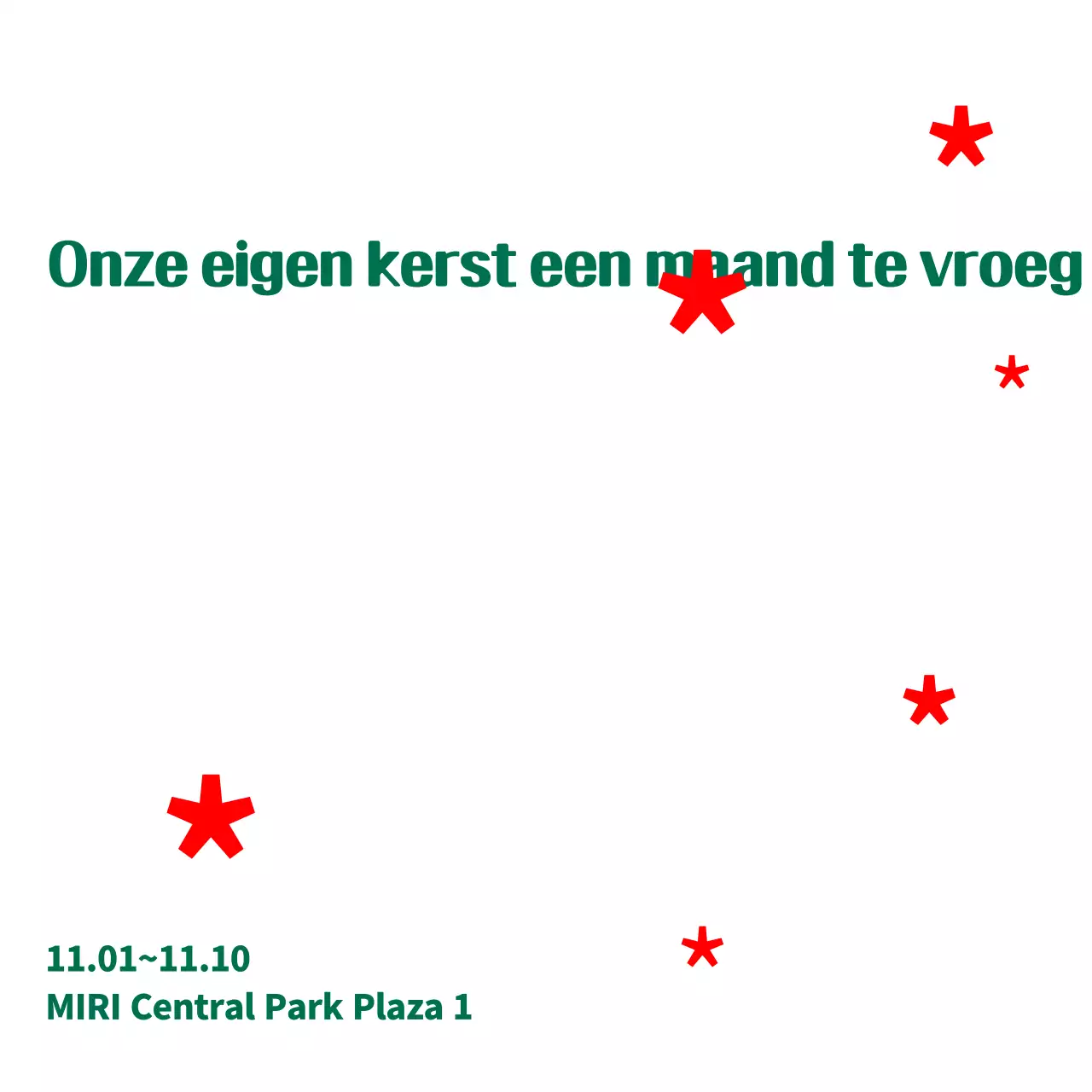 Groene eenvoudige kerstgids