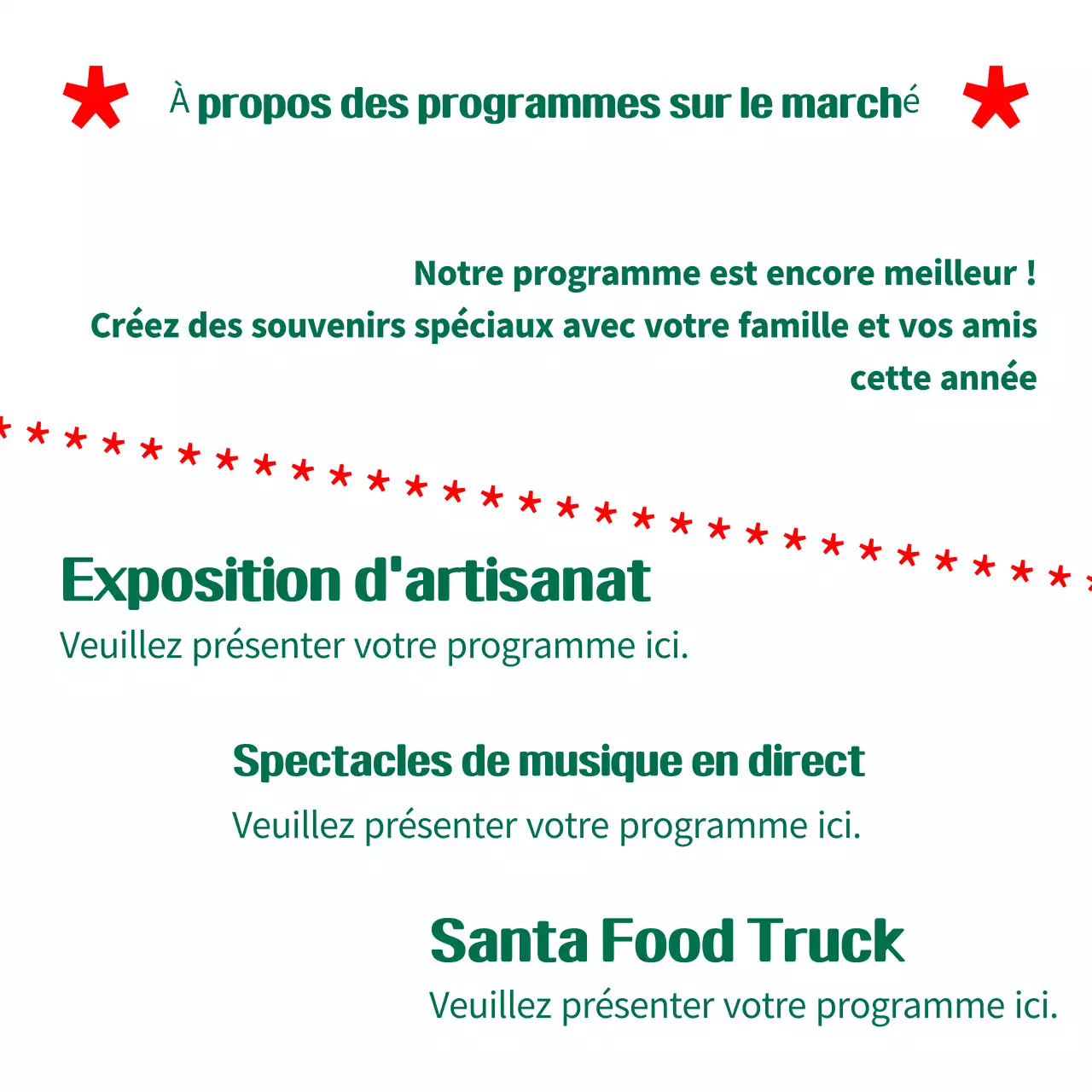 Guide de Noël vert et simple