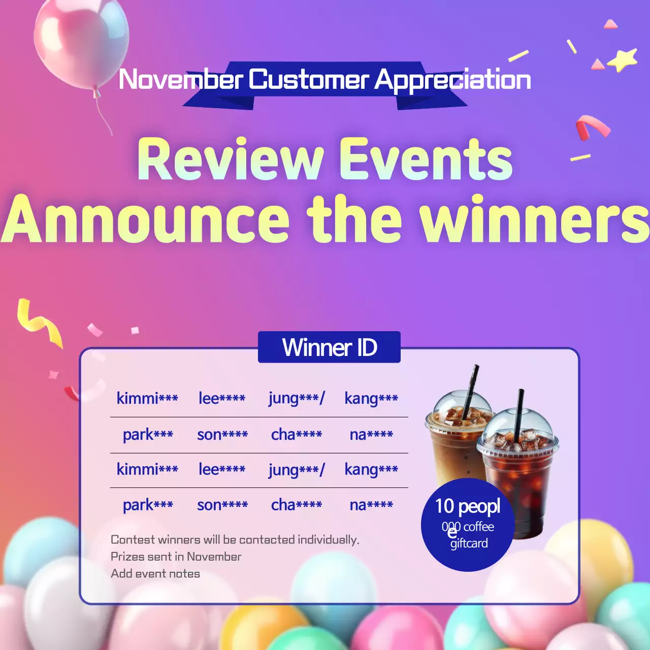 Bora Pop event announcement