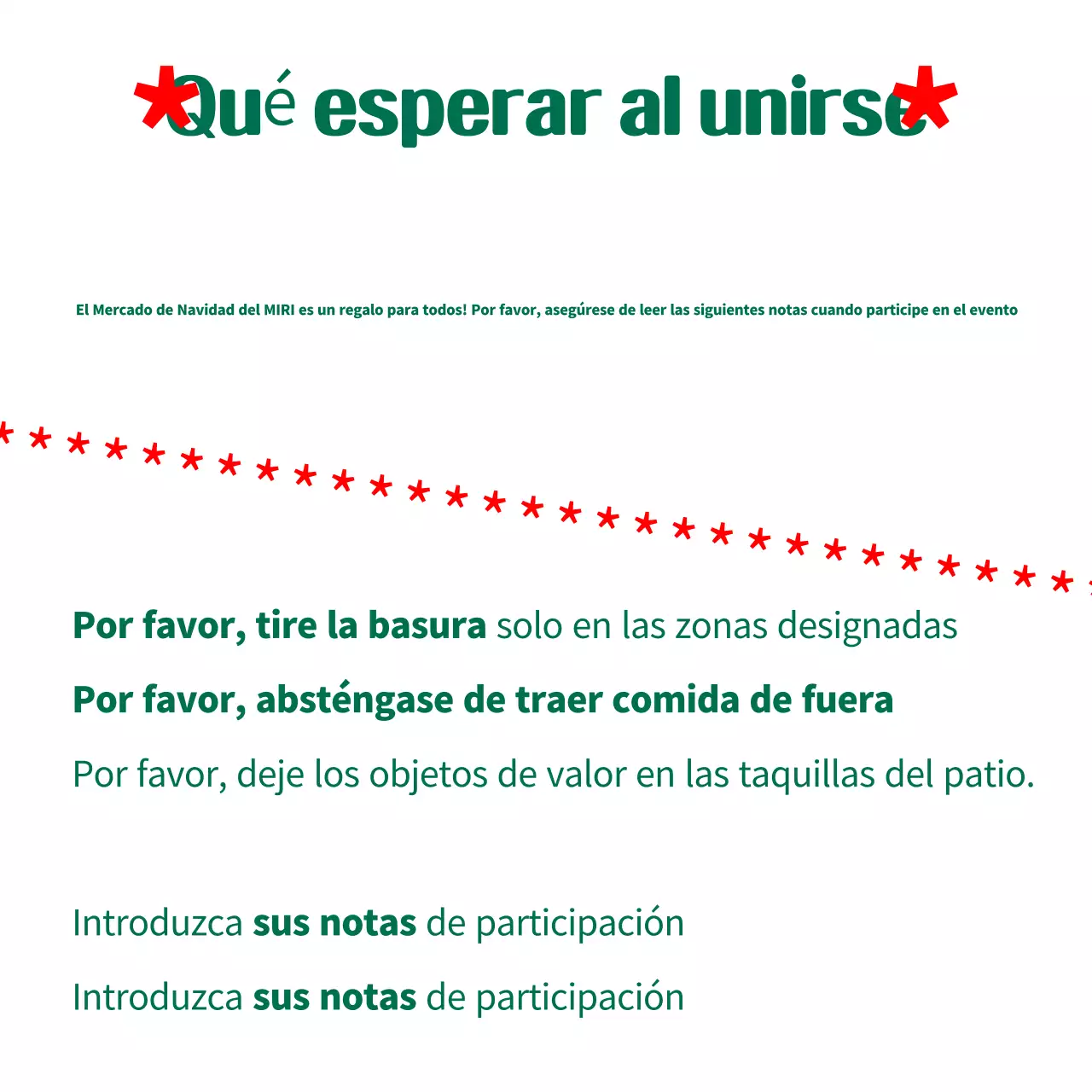 Guía navideña Green Simple