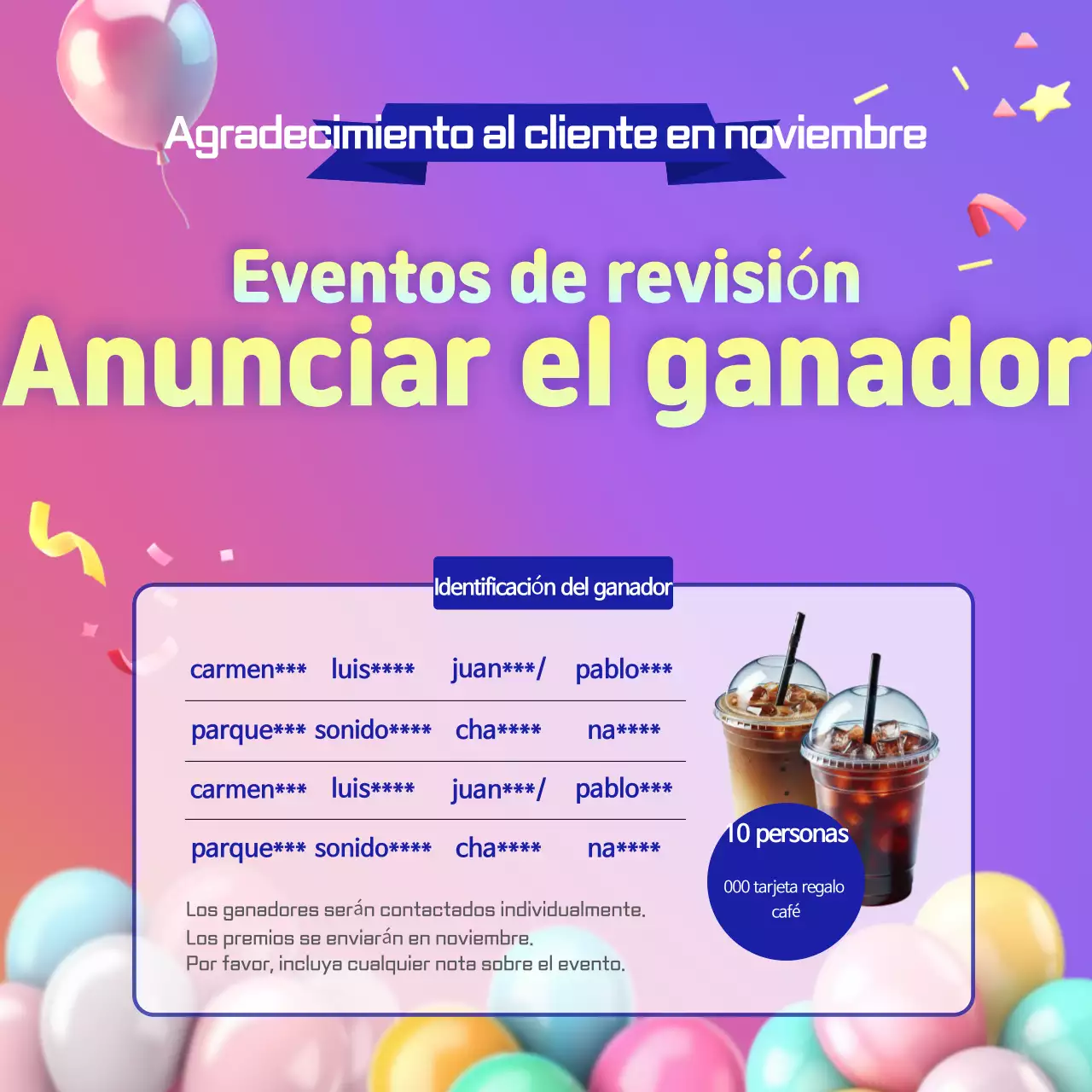 Guía de eventos Bora Pop