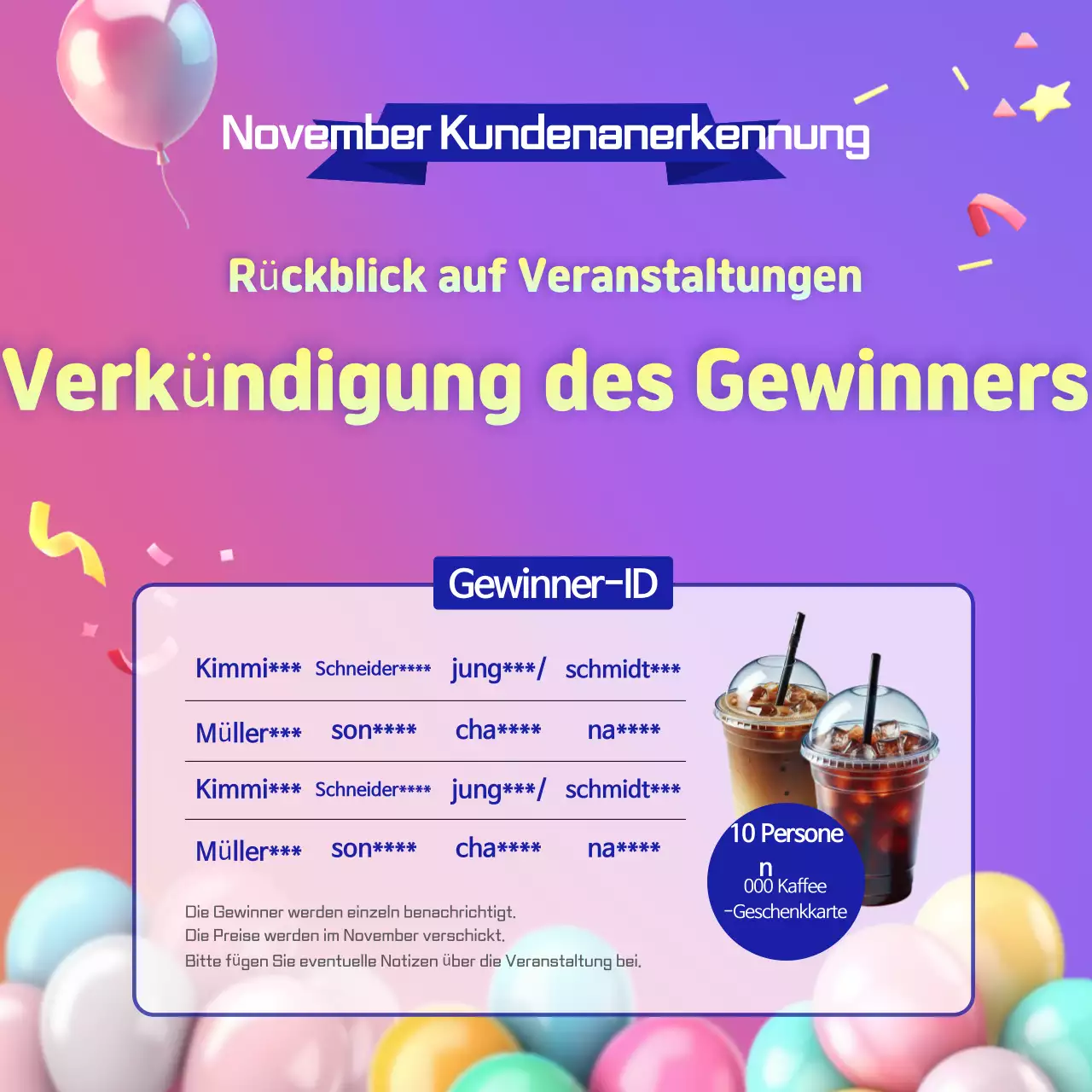 Bora Pop Veranstaltungsführer