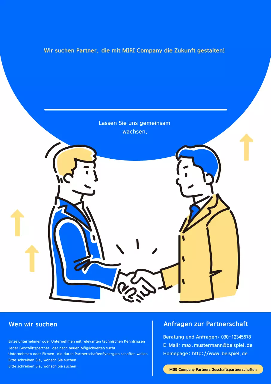 Blue Modern Business Recruitment