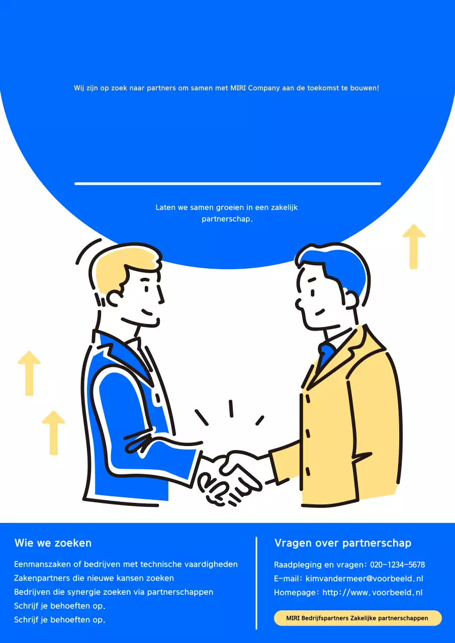 Blue Modern Werving en selectie