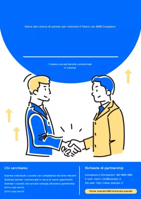 Reclutamento aziendale moderno blu