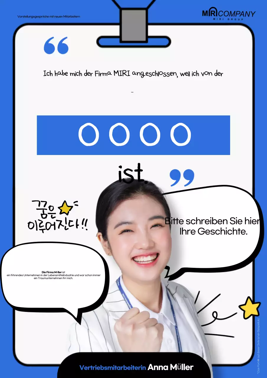 Förderung von Blue Modern Interviews