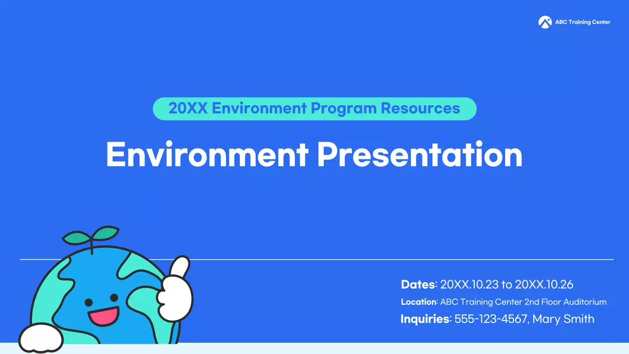 Guide to blue clean environment training materials