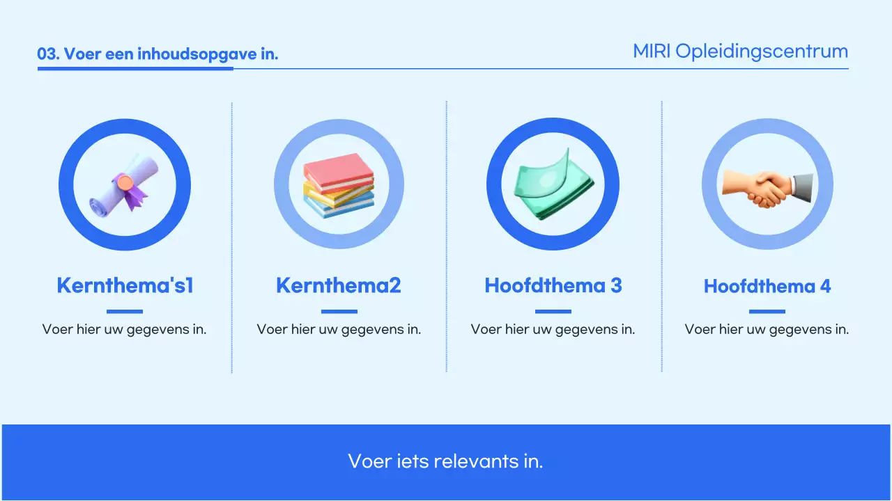 Gids voor blauw schoon opleidingsmateriaal