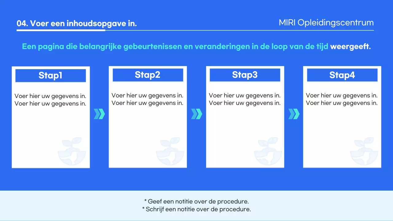 Gids voor blauw schoon opleidingsmateriaal