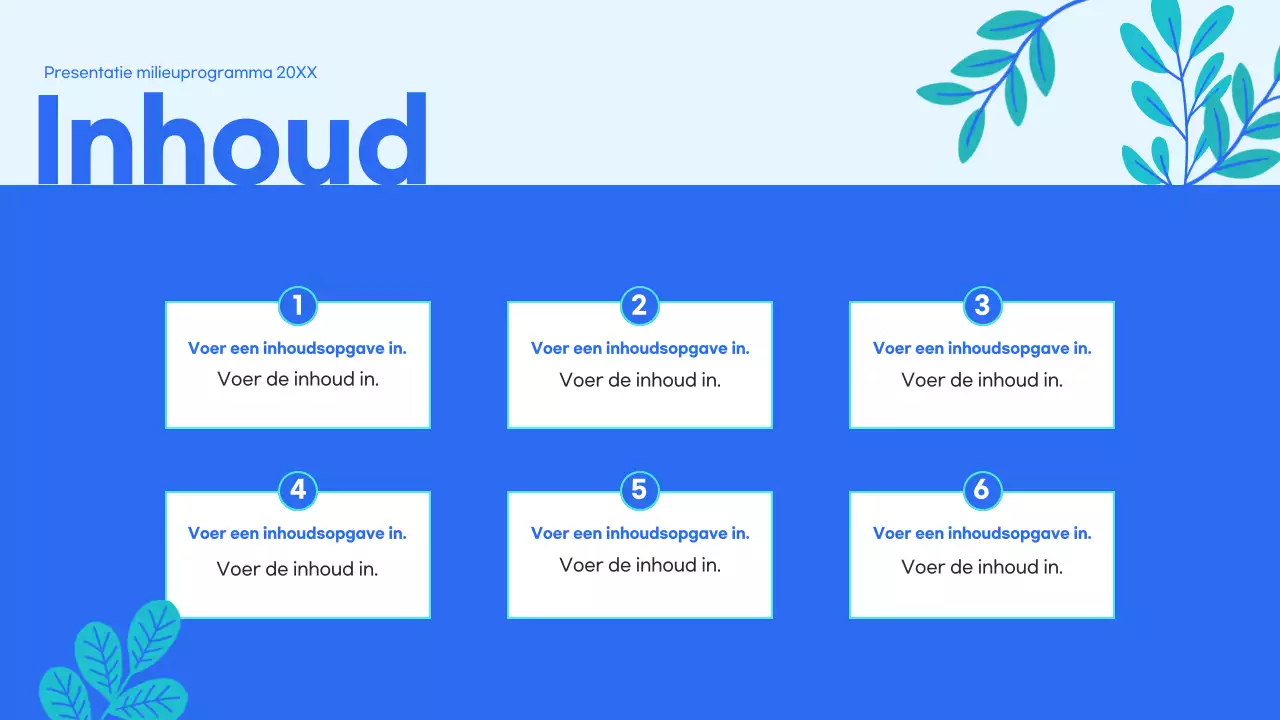 Gids voor blauw schoon opleidingsmateriaal