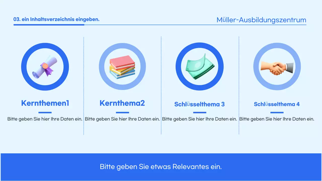 Leitfaden für Schulungsmaterial zu blauer sauberer Umwelt