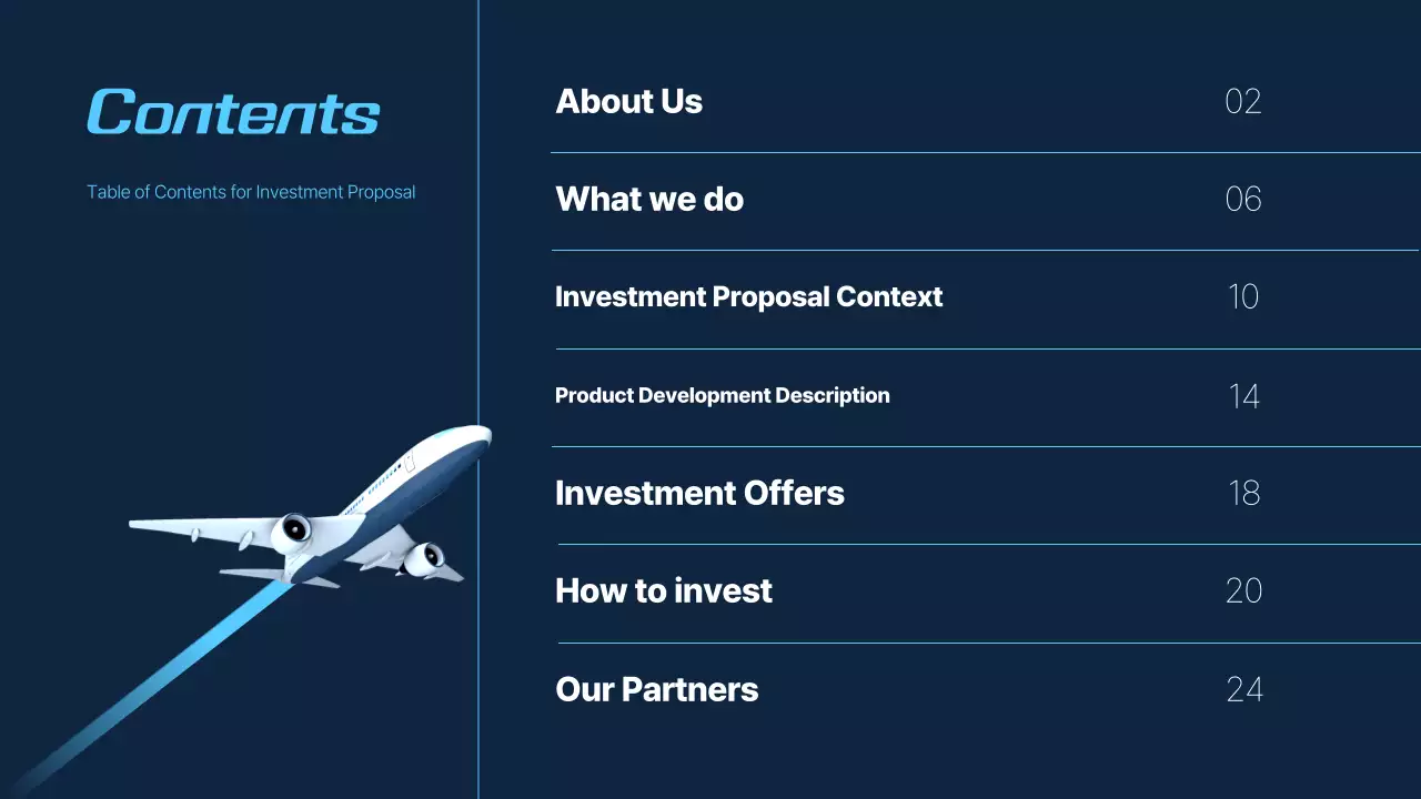 Blue Modern Travel Proposal