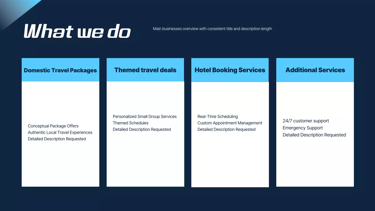 Blue Modern Travel Proposal
