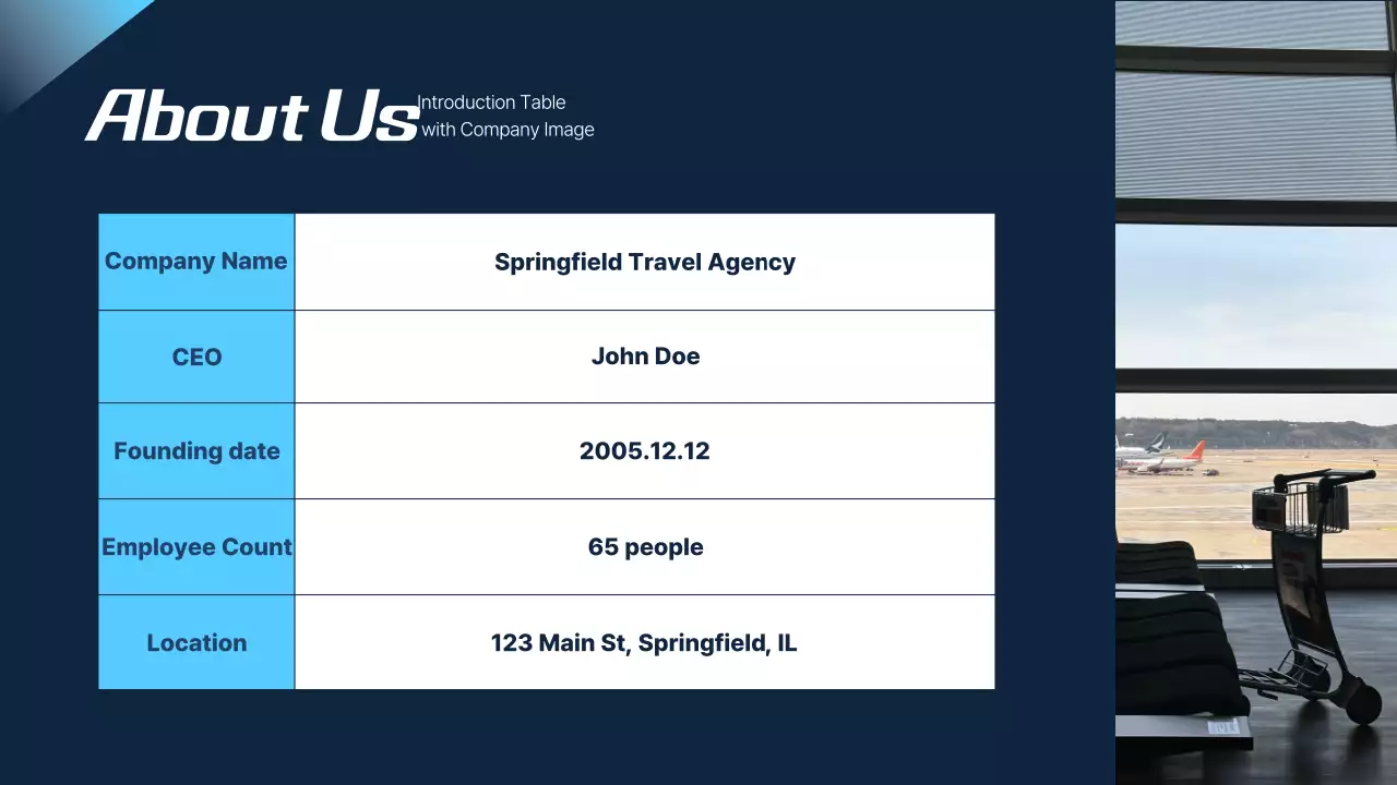 Blue Modern Travel Proposal