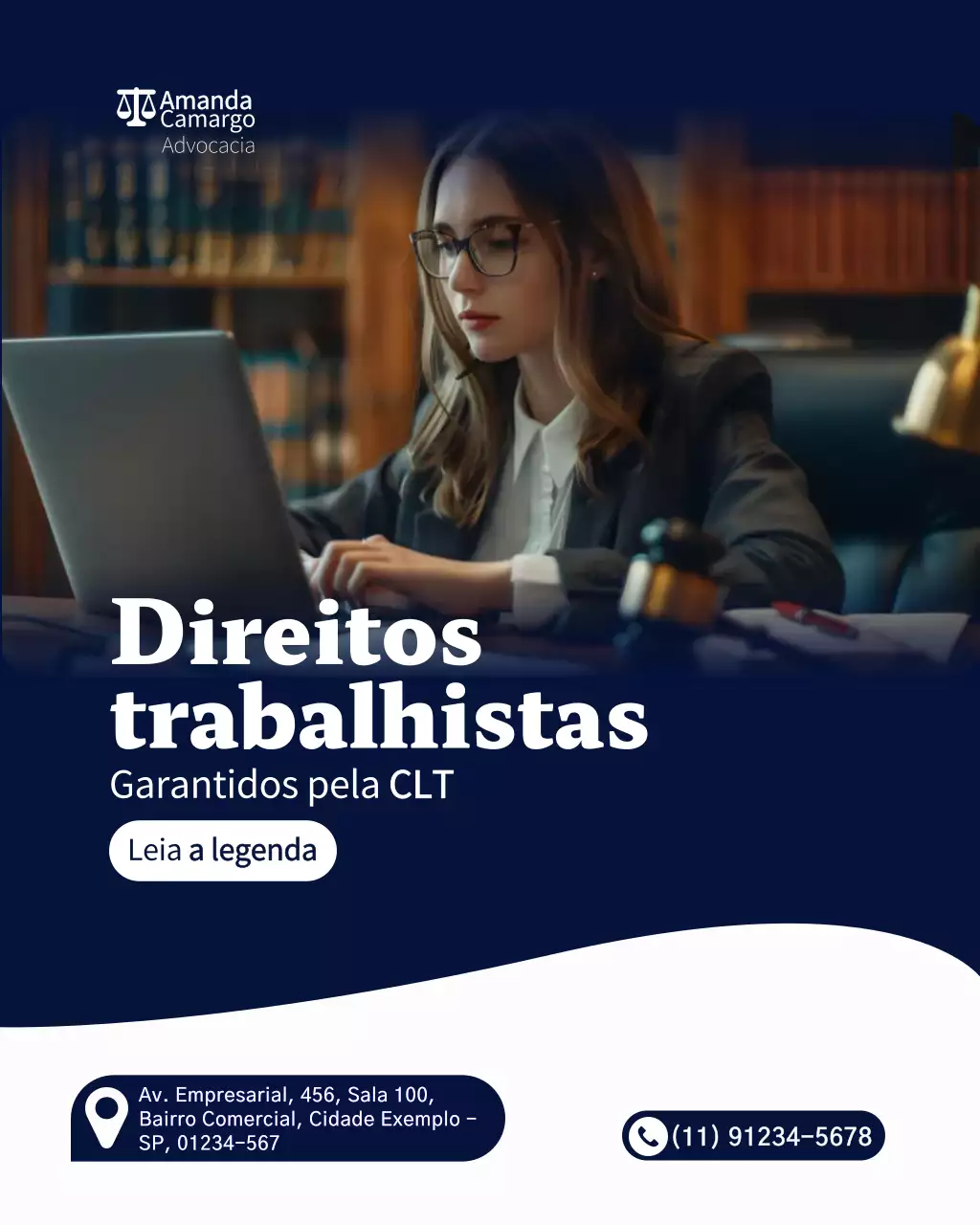 anúncio dos direitos trabalhistas profissionais da marinha