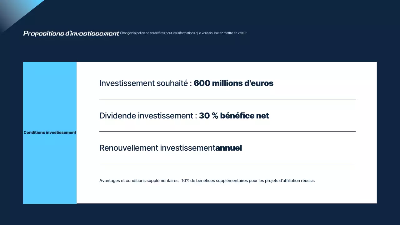 Proposition de voyage moderne en bleu