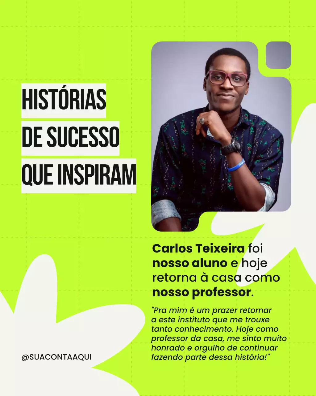 anúncio de sucesso neon moderno