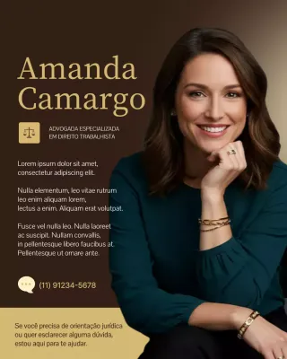 Publicação do serviço jurídico profissional Teal no Instagram