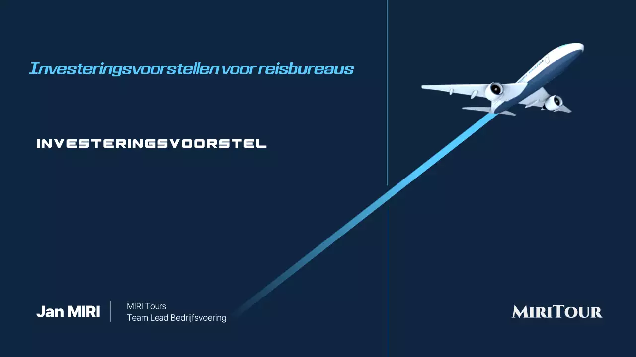 Blauw Modern Reisvoorstel