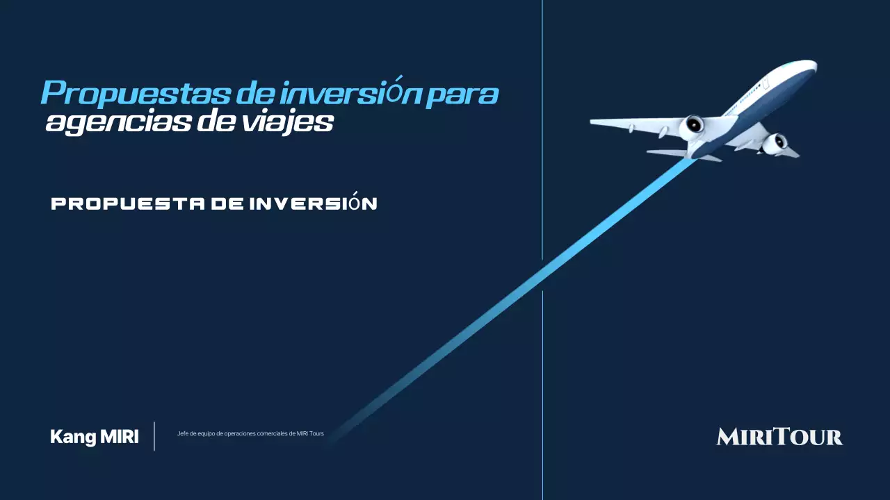 Azul Propuesta de viaje moderno