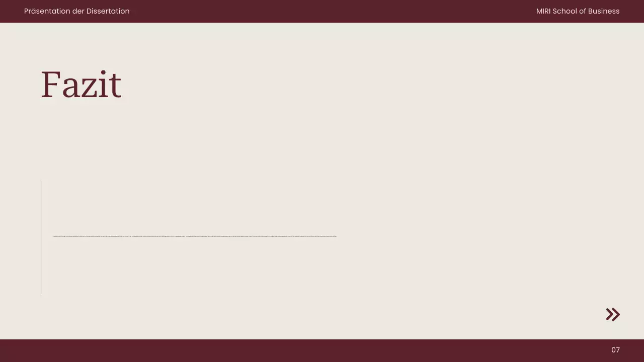 kastanienbraunes professionelles Thesenpapier