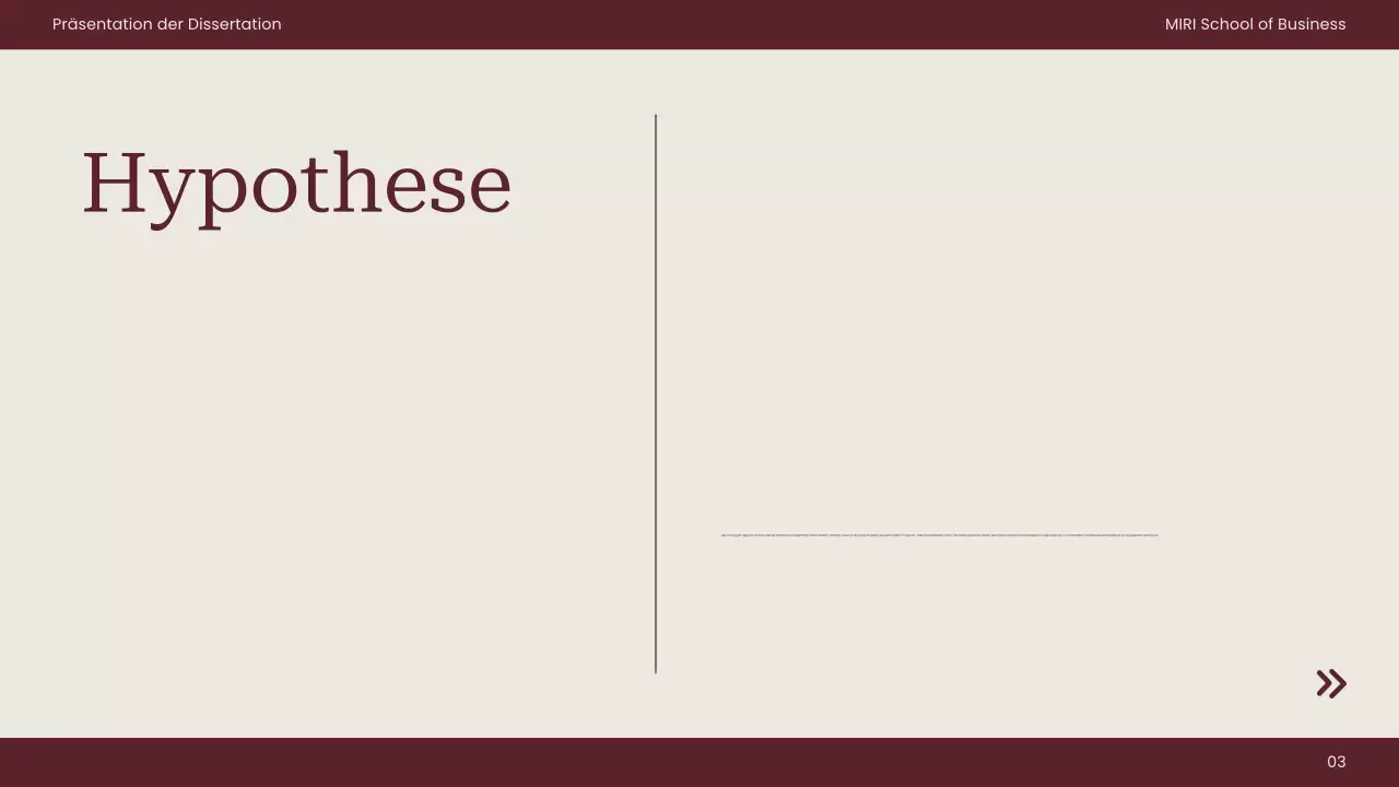 kastanienbraunes professionelles Thesenpapier