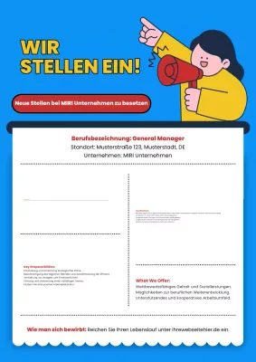 blue modern Einstellungsanzeige