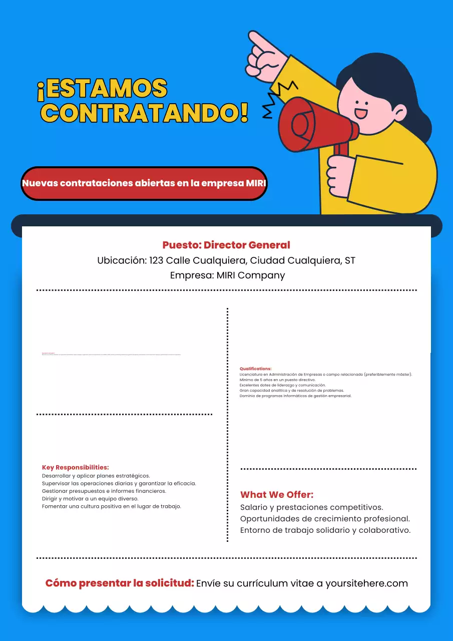 anuncio de contratación blue modern