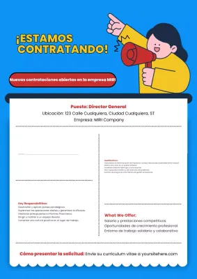 anuncio de contratación blue modern