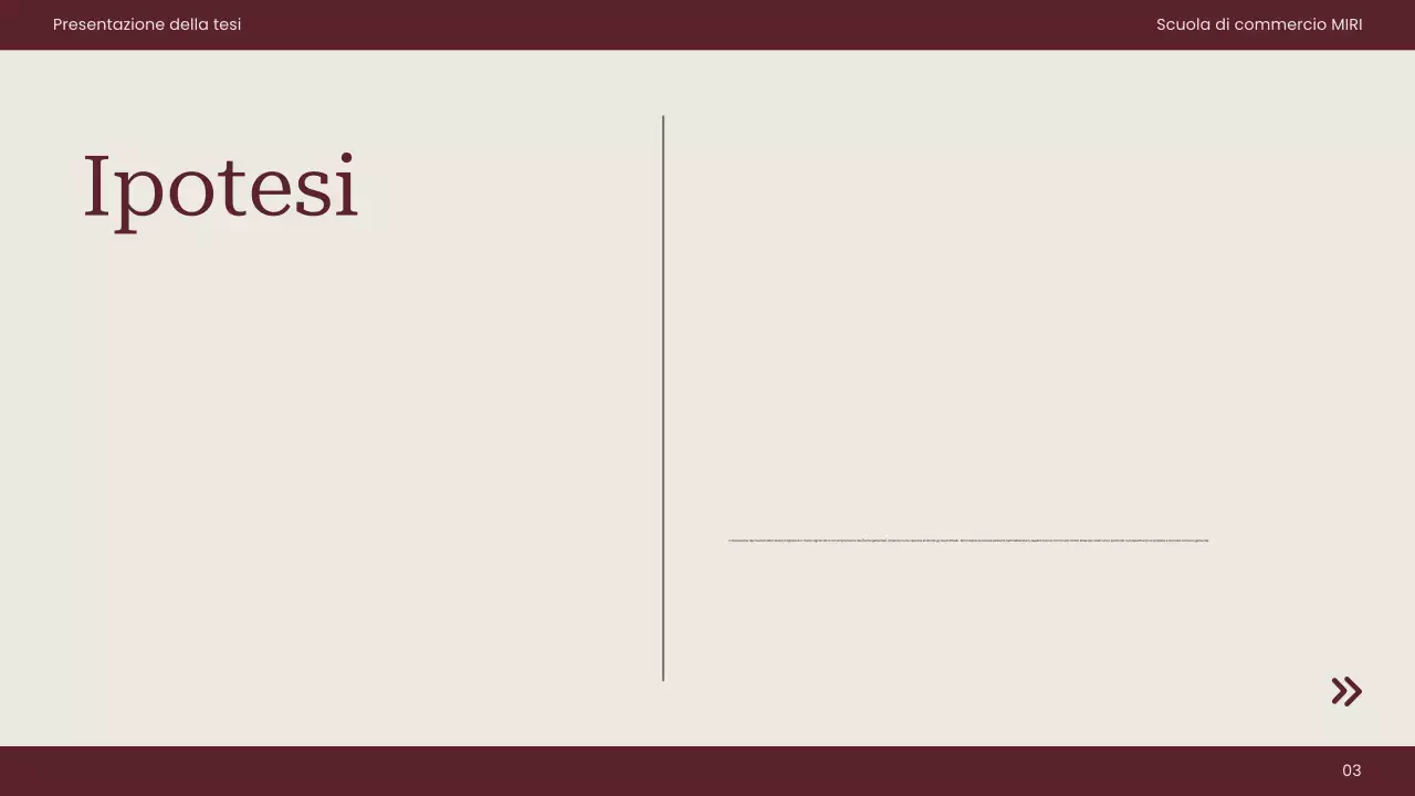 documento di tesi professionale maroon