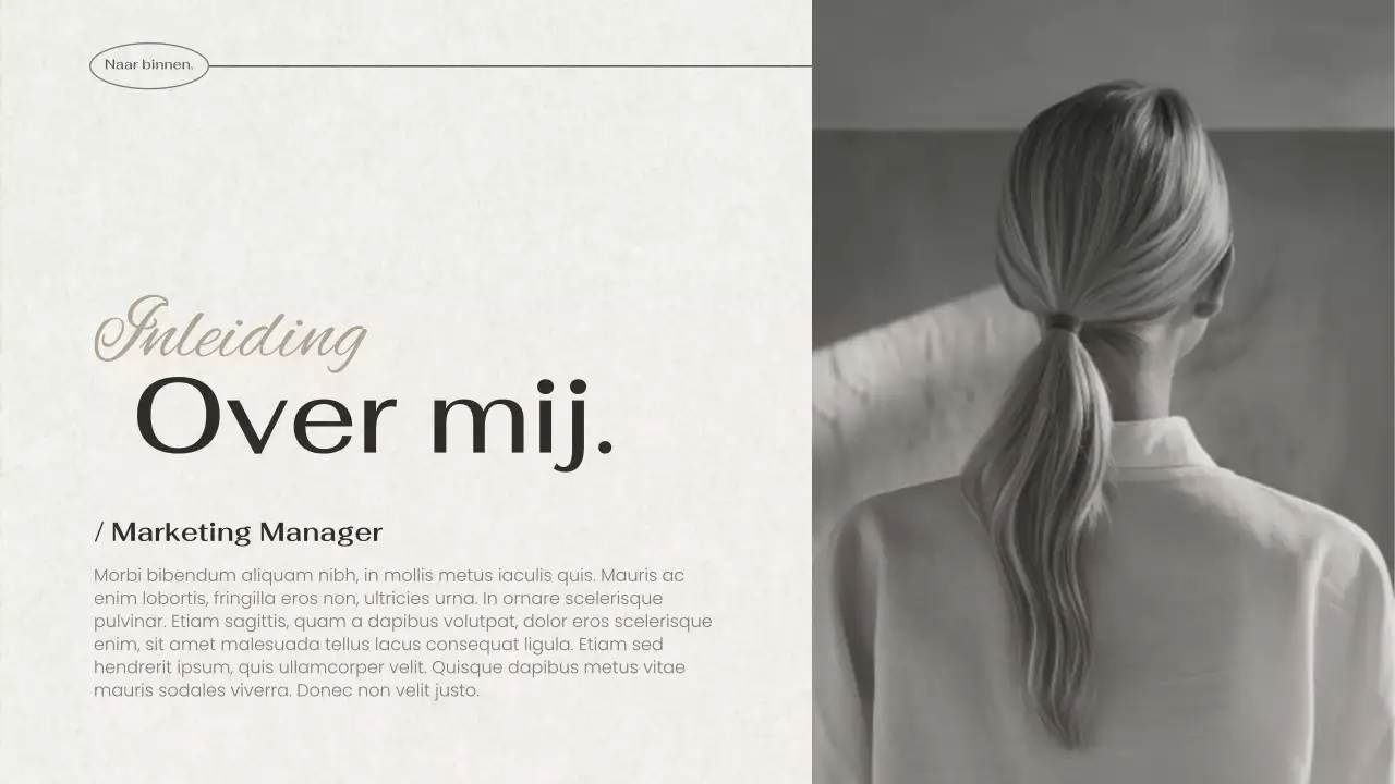 zwart creatief portfolio