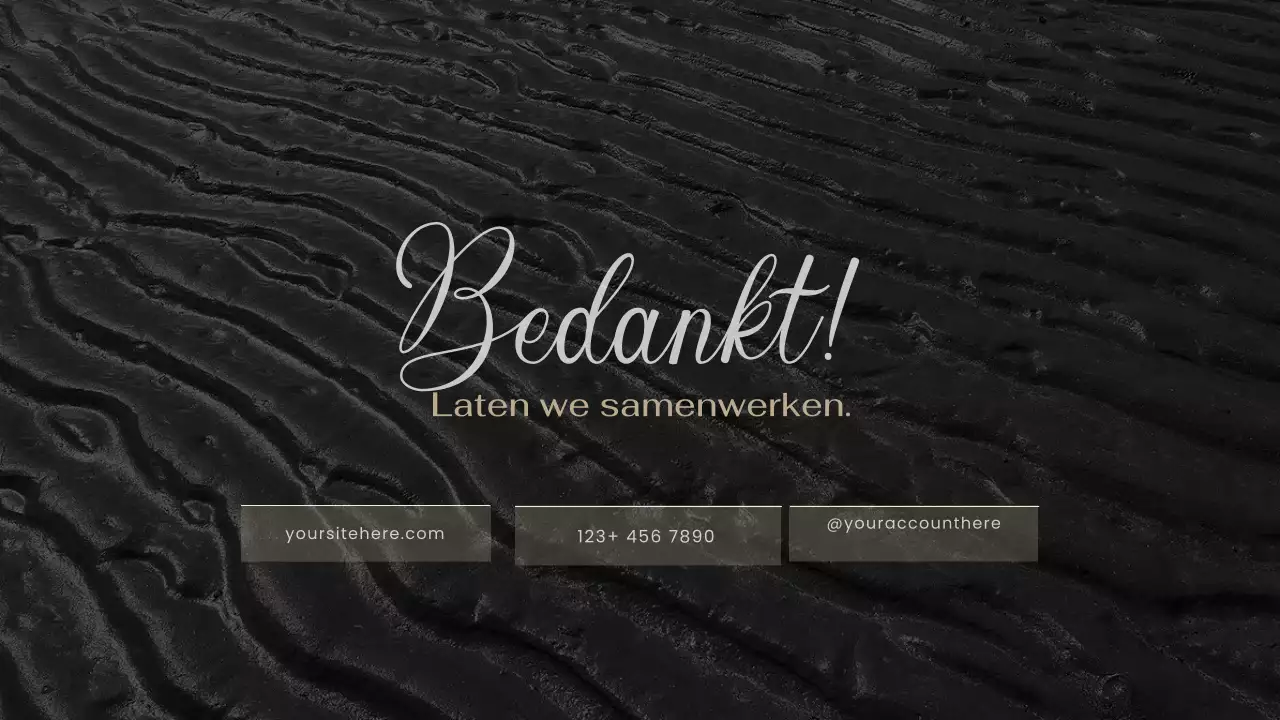 zwart creatief portfolio